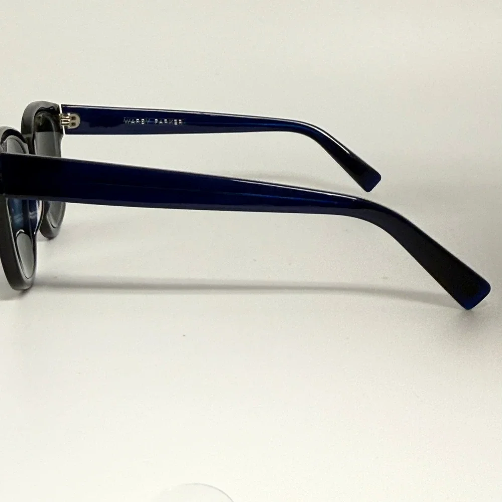 Warby Parker Everett 350 Sunglasses Navy Blue Square Frame 51-19-140 Mens Womens
